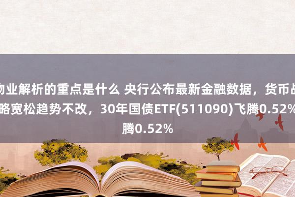 物业解析的重点是什么 央行公布最新金融数据，货币战略宽松趋势不改，30年国债ETF(511090)飞腾0.52%