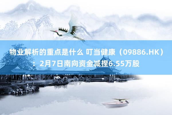 物业解析的重点是什么 叮当健康（09886.HK）：2月7日南向资金减捏6.55万股