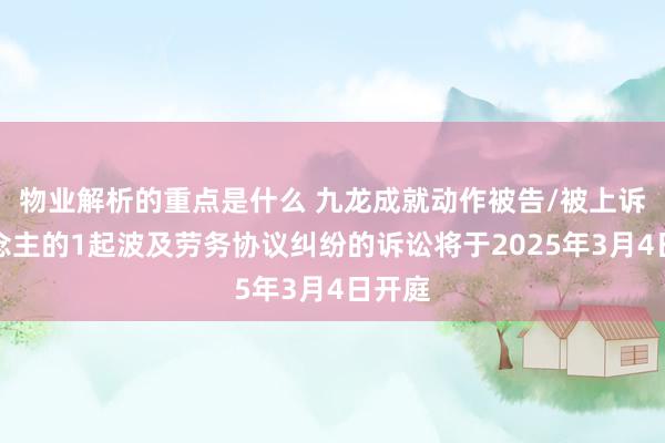 物业解析的重点是什么 九龙成就动作被告/被上诉东说念主的1起波及劳务协议纠纷的诉讼将于2025年3月4日开庭